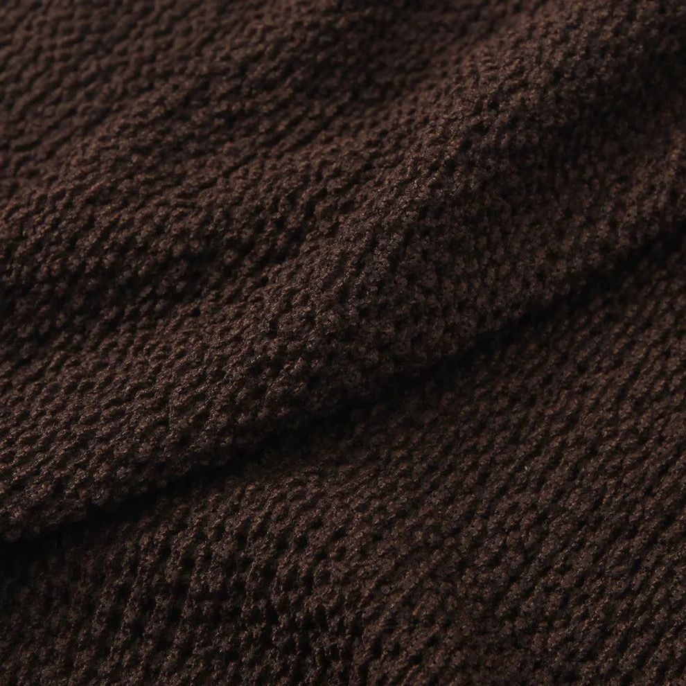 Alma | Vestido Midi Halter con Espalda Descubierta y Textura Calada