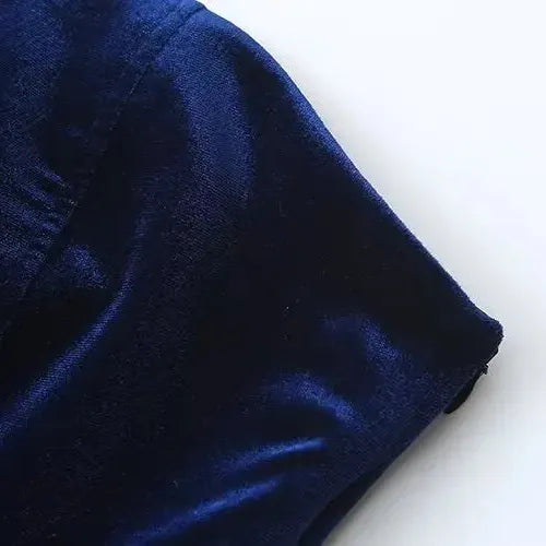 Noa | Vestido Mini de Terciopelo Sin Tirantes y Espalda Descubierta
