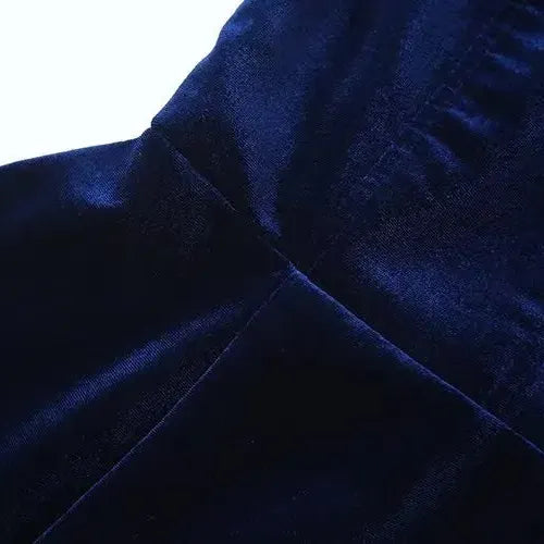 Noa | Vestido Mini de Terciopelo Sin Tirantes y Espalda Descubierta